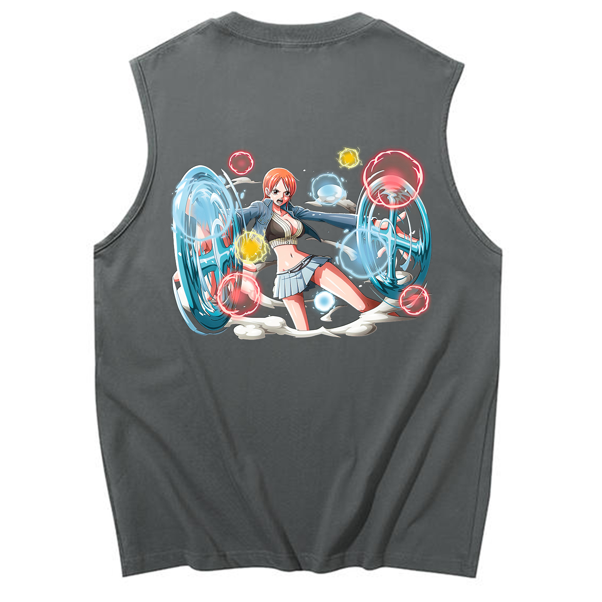ワンピース ナミ ONE PIECE Nami コットン100％タンクトップ（背面プリント）